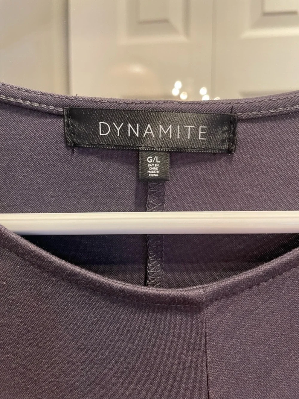 Dynamite Charcoal-Blue Tie Twist-Detail Midi Dress - Picture 3 of 3